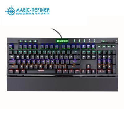 China Palm Rest 104 Keys Factory Supplies Keyboard Computer Gaming Keyboard RGB Mechanical Keyboard High Quality Games for sale