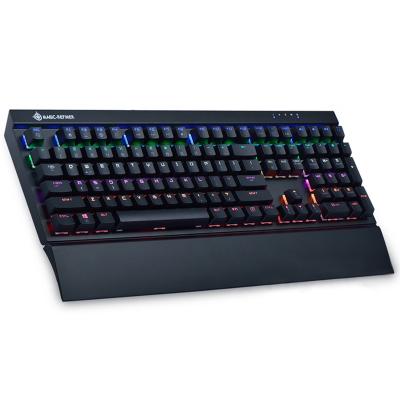 China Mechanical Square Gaming Keyboard mk15 108 Keys E-sports Mixed Hand Rest Backlight Keyboard for sale