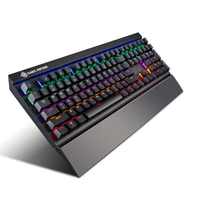 China Palm rest factory cheap price professional mechanical 108 key sweatproof gaming keyboard mk15 durable gaming keyboard for sale