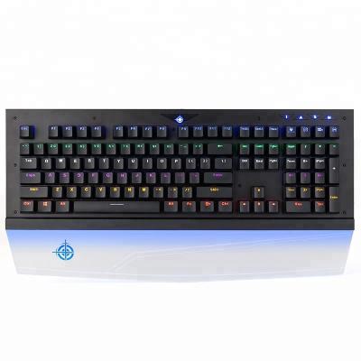 China Fashionable palm rest design mk8 108 square keys mechanical keyboard with custom blended backlight for sale