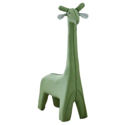 China Wholesale Adjustable Giraffe Stool Cartoon Shoe Stool (Others) Animal Kids Sofa Seat Living Room for sale