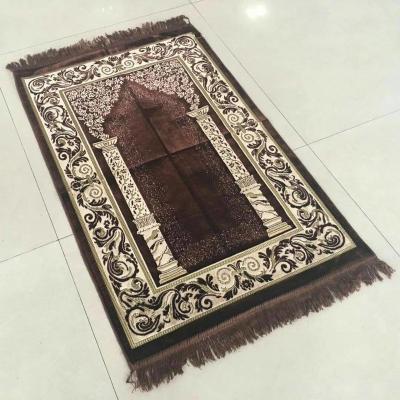 China 2018 anti-slip new style 70110cm turkey prayer mat for sale