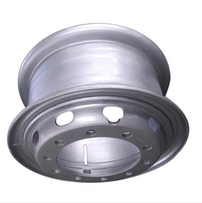 China Truck 8.5-20 Pipe Shaped Steel Wheel Wholesale Steel Rim For 12.00-20 Tire for sale