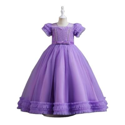 China Factory Wholesale Anti-wrinkle Girls Dresses Kids Party Princess Teenager Girls Wedding Birthday Baptism Ceremonies Clothing for sale