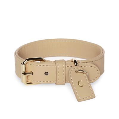 China Wholesale Custom High Quality Personalized Leather Dog Collar With Buckle for sale