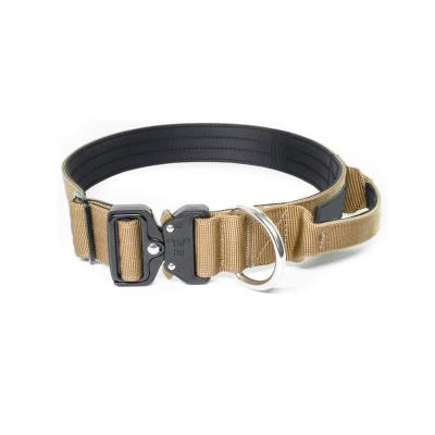 China Factory Wholesale Padded Heavy Duty Thick Nylon Tactical Dog Collar Small for sale