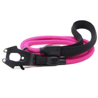 China 2021 Hot Sale Premium Goods Custom Adjustable Tactical Dog Training Slip Lead Nylon Rope for sale