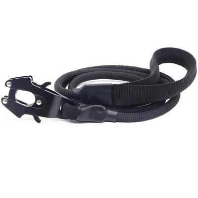 China Wholesale Customized Durable Nylon Tactical Quick Release Space Clip Advance Rope Dog Leash for sale