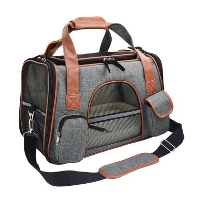 China Factory Wholesale Eco-friendly Portable Foldable Pet Cat Tote Carrier Bag Breathable for sale