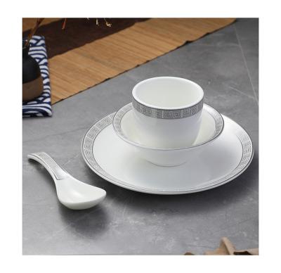 China Sustainable Manufacturer Custom 4pcs Dinner Dinnerware Set Nordic Ceramic Dinnerware Set Home Porcelain Dinnerware Set for sale