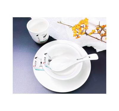 China Viable Elegant Design Transfer Tableware Dessert Dishes Set Bone China Ceramic Dinner Cup Saucer Set for sale