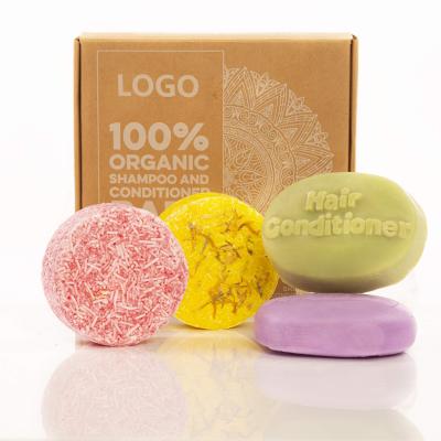 China 100% Loss Prevention Zero Waste Eco Friendly Gifts Travel Size Solid Shampoo Bar And Conditioner For Hair Care Sets for sale