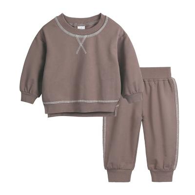 China Casual Clothing Autumn Spring Tracksuit Kids Sweatshirt With Long Pants Boy And Girl Leisure Jogging 2 Piece Set for sale