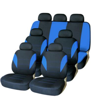 China Universal Dustproof Polyester Fabric 3 Row 7 Seat Set Front Rear Car Seat Covers For Auto SUV Van Truck for sale