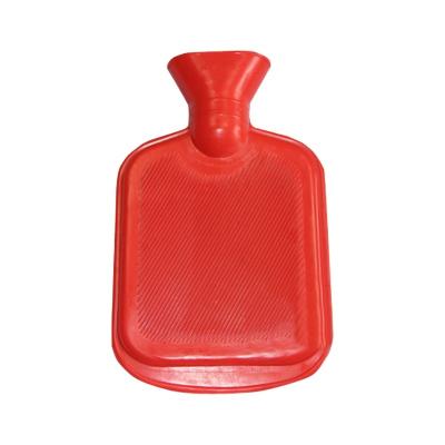 China Small tanned fabric factory price customized big tail 2000ml hot water bag rubber bottle for sale