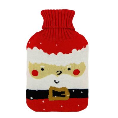 China 100% Acrylic Jacquard 2000 Giant Red Stripe Electric Hot Water Bottle for sale