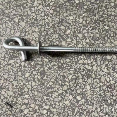 China General Industry Hook Anchoring To Screw Pigtail Hook Braid Bolt Hook Eye Bolts for sale