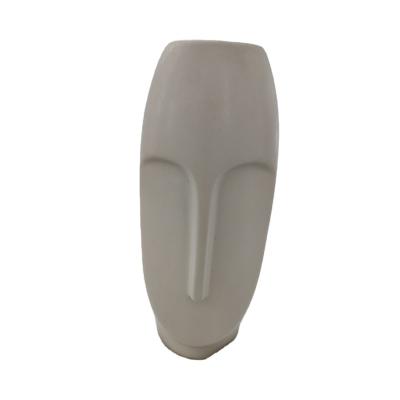 China Art Deco Best Plant Face Ceramic Vase In Simple Creative Home Decoration Flower Arrangement Vase for sale