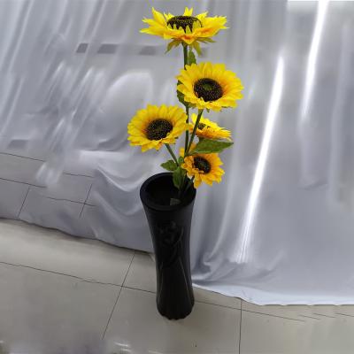 China Wholesale Fine Fashion Quality Wedding Decoration 5 Sunflowers Artificial Flower Bouquet Latest Large for sale