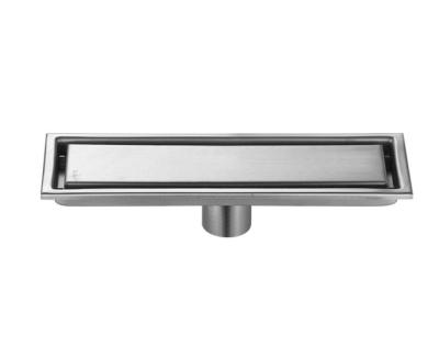 China 304 Stainless Steel Shower Rectangular Plug-in Bathroom Modern Hidden Swept Invisible Floor Drain for sale