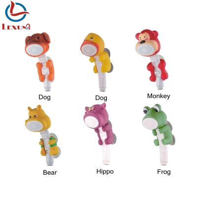 China Without Referral New Product Kids Baby Bath Shower Head Bathroom Animal Hand Shower for sale