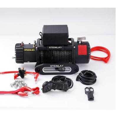 China AUTO CE Approved 12000Lb Electric Winch All Terrain 4X4 STEINLAY Winches for sale