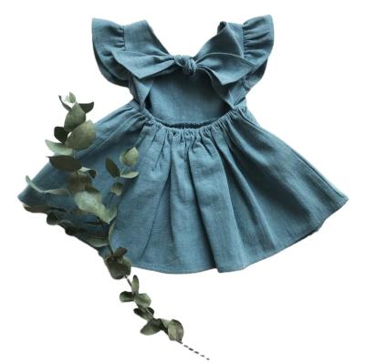 China Latest Price Cheap Dresses Breathable Hot Selling Cotton Baby Cute Dress Designs Baby Fairy Dress for sale