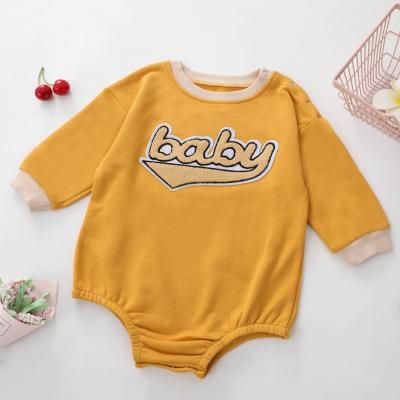 China 100% Cotton Full Sleeve Cotton Waffle Romper Products Soft Baby Romper Waffle Romper for sale