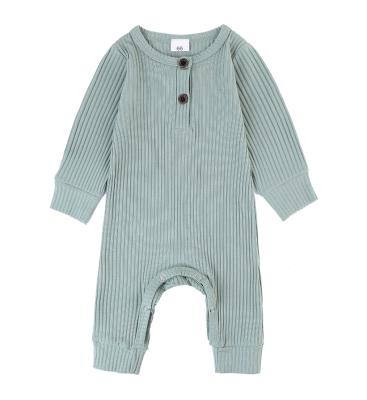 China 2020 viable new design baby clothes newborn infant rompers knitted button snap autumn unisex for sale