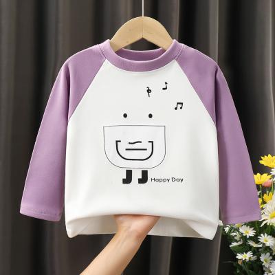 China Wholesale Infant Thermal Autumn Toddler T-shirts Baby Boutique Squishy Tees Babies Boy Tops for sale