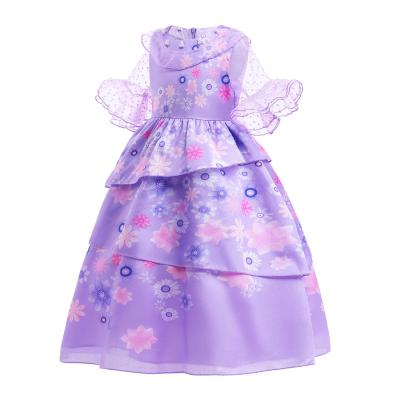 China 2022 Dry Cleaning Baby Princess Clothes Children Birthday Party Wedding Dress Kids Embroidered Boutique Dresses for sale