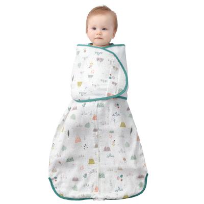 China Professionally Manufactured Cheap High Quality Breathable Knitted Baby Wrap Sleeveless Sleeping Bag for sale