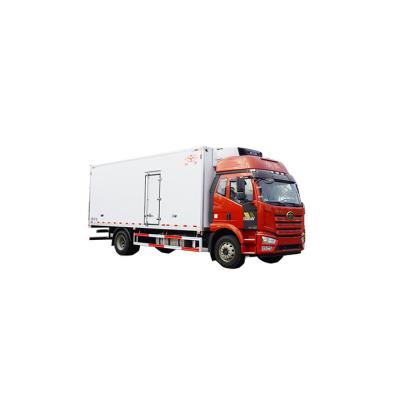 China FRP interior and exterior left hand drive / body faw refrigerator truck right hand drive 6.8m length for sale