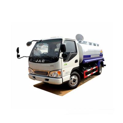 China JAC 5cbm Stainless Steel Water Truck With Stainless Steel Tank for sale