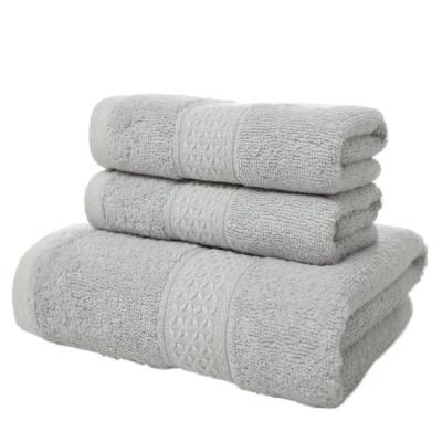 China factory wholesale 100 cotton hot selling home hotel use colorful solid plain bath towel customized logo for sale