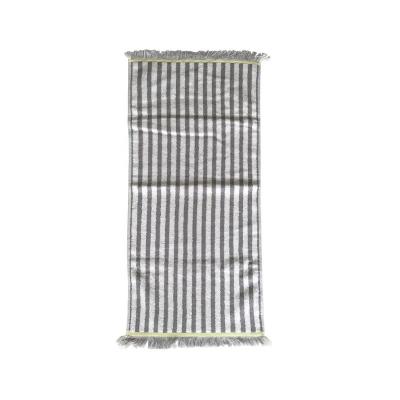 Chine 100% Cotton Yarn Dyed Hand Face Towel Japanese Style Household Striped à vendre