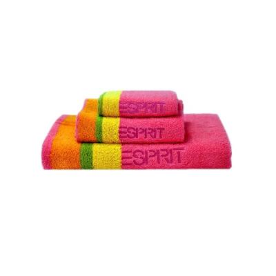 中国 3pcs  Cotton Plain Bath Towels Jacquard Style Quick-Dry Durable All-Season 販売のため