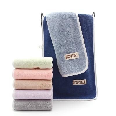 中国 factory wholesale 85%polyester 15%nylon coral fleece microfiber quick dry thick high weight 550gsm bathroom hand towel towel 販売のため