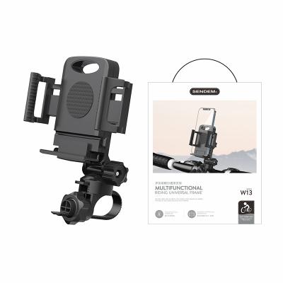 China Adjustable mobile brackets hold shockproof mechanical clamping and sliding widely use motorcycle or bicycle phone holder for sale