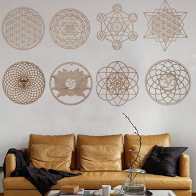 China Home Decoration Factory Laser Cutting Custom Large Utility Wall Decor Party Wall Wood Cut Decorations for sale