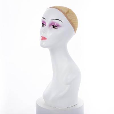 China With Wig Half Body Female Mannequin Head With Shoulders For Beautiful Wig Cap Jewelry Display Mannequin Wig Heads for sale