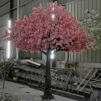 China Eco-friendly Artificial Cherry Tree Artificial Trees Blush Pink Cherry Blossom Tree For Wedding Decor for sale