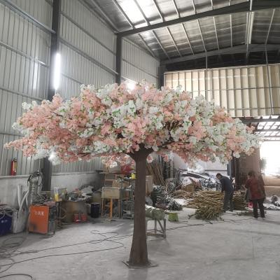 China Eco-Friendly Mix Large Blossom Artificial Cherry Trees Sakura Tree Artificial Cherry Trees For Landscape Decoration for sale