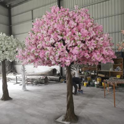 China Arboles Artificiales Eco-Friendly Big Pink Blossoms Sakura Trees Big Artificial Cherry Blossom Trees Fake Cherry Blossom Tree for sale