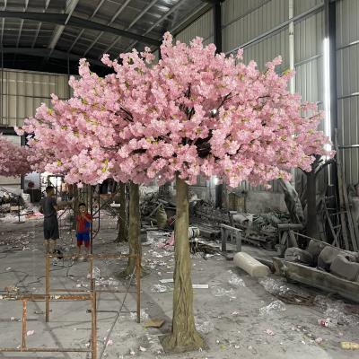 China Eco-friendly Indoor and Outdoor Decorative Simulation Cherry Blossom Tree 11ft Artificial Cherry Blossom Tree for sale