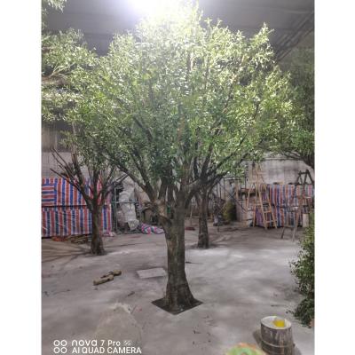 China Eco-friendly Large Green Decorative Tree Artificial Olive Tree for sale