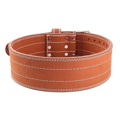 China High Quality Durable Belt Waist Support Gym Fitness Power Workout Weightlifting Belt Factory Customized Cow Leather Weightlifting Belt for sale