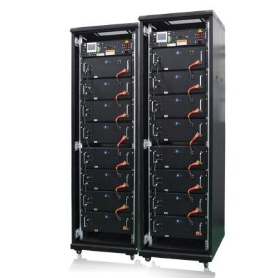 China 384V 50Ah 75Ah 25Ah real time tracking high voltage battery installation with cabinet and connector use for solar system for sale