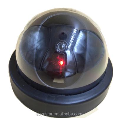 China Good Quality Fake CCTV Security Camera Dome Vandal Proof Dummy Camera with Flashing Red LED for sale