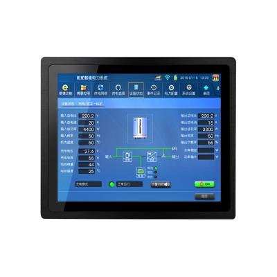 China Indoor Window Open Frame Capacitive LCD Monitor Readable System 15 Inch IP65 Waterproof Industrial Android All In One Touch Screen for sale